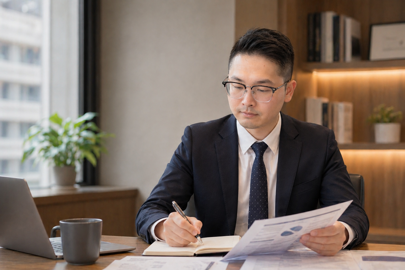 財務策劃師整理客戶財務資料